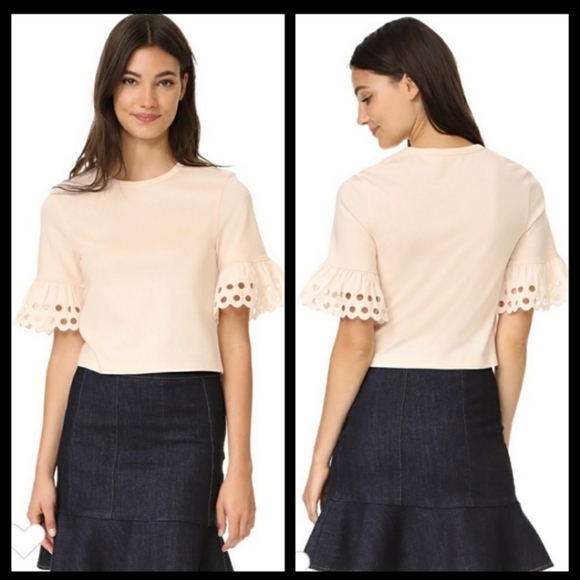 SEE by CHOLE Eyelet Sleeve Shirt - Picture 2 of 7